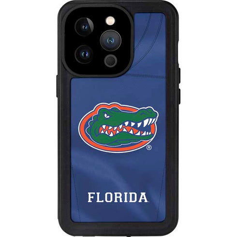 University of Florida Blue Jersey iPhone 15 Pro Waterproof Case